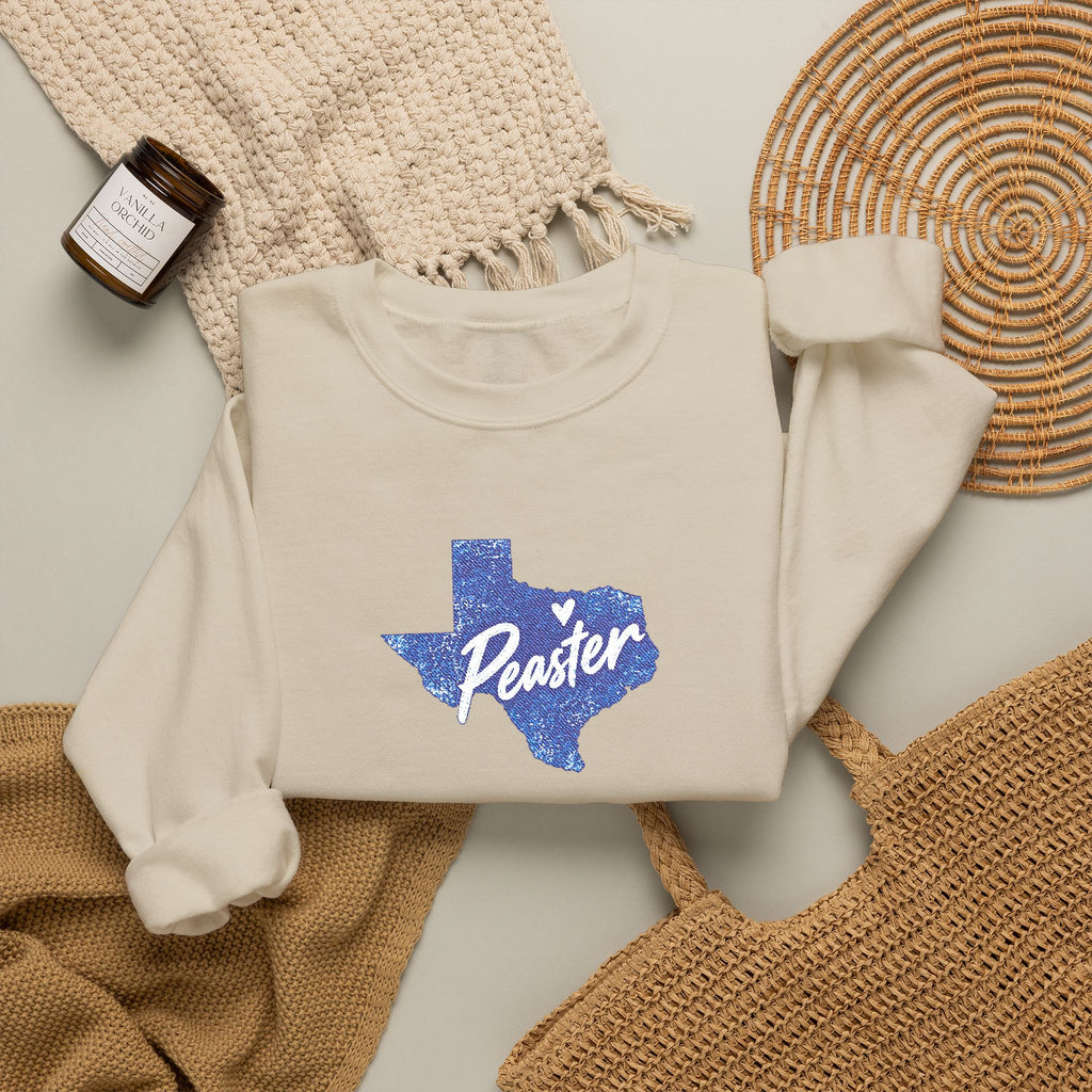 Embroidered Peaster Texas Sweatshirt