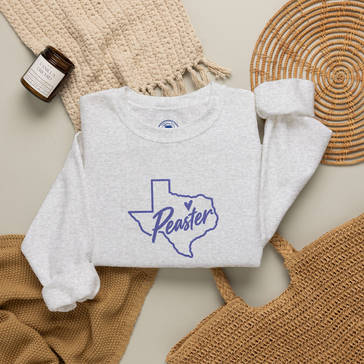 Embroidered Peaster Texas Sweatshirt